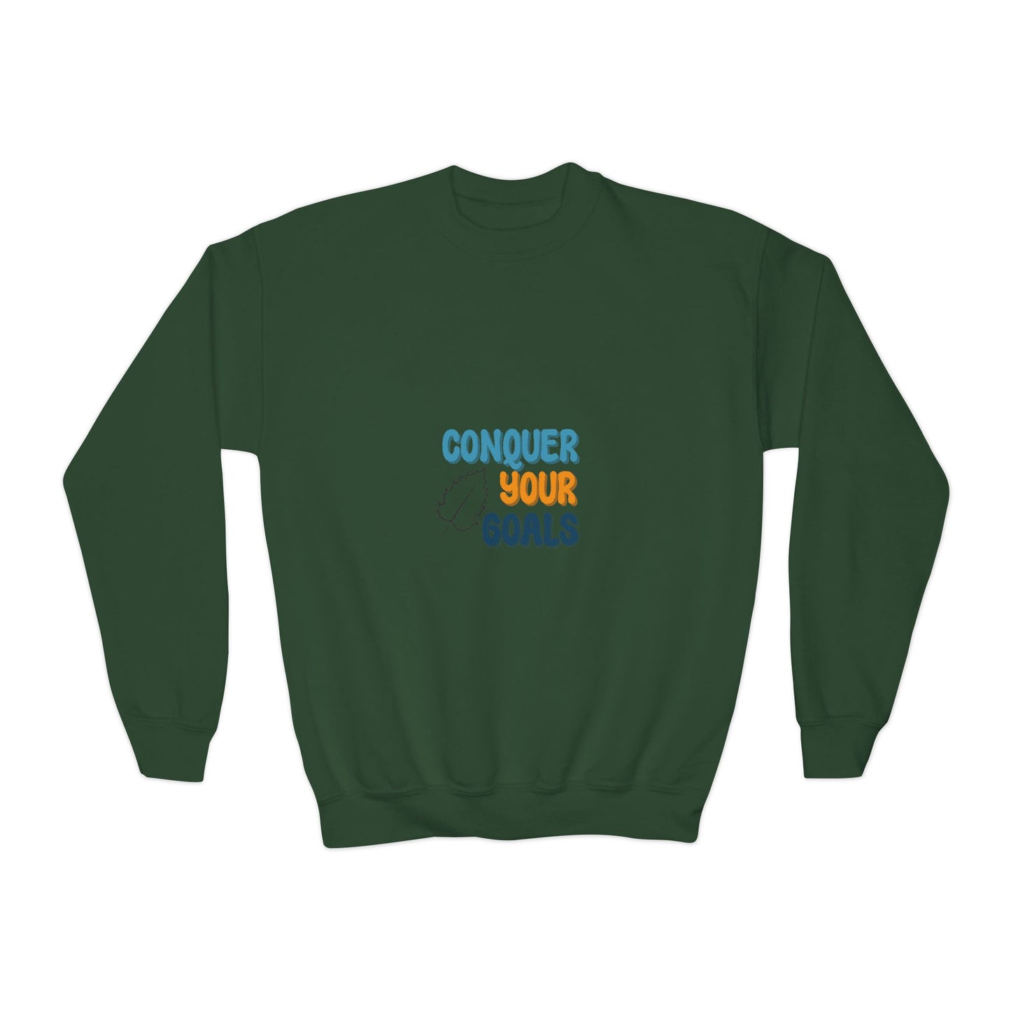 Conquer Your Goals Youth Crewneck Sweatshirt