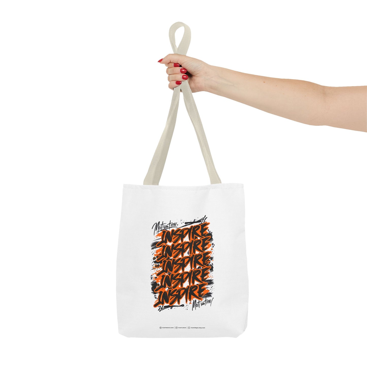 Motivation Inspire Motivation Tote Bag (AOP)