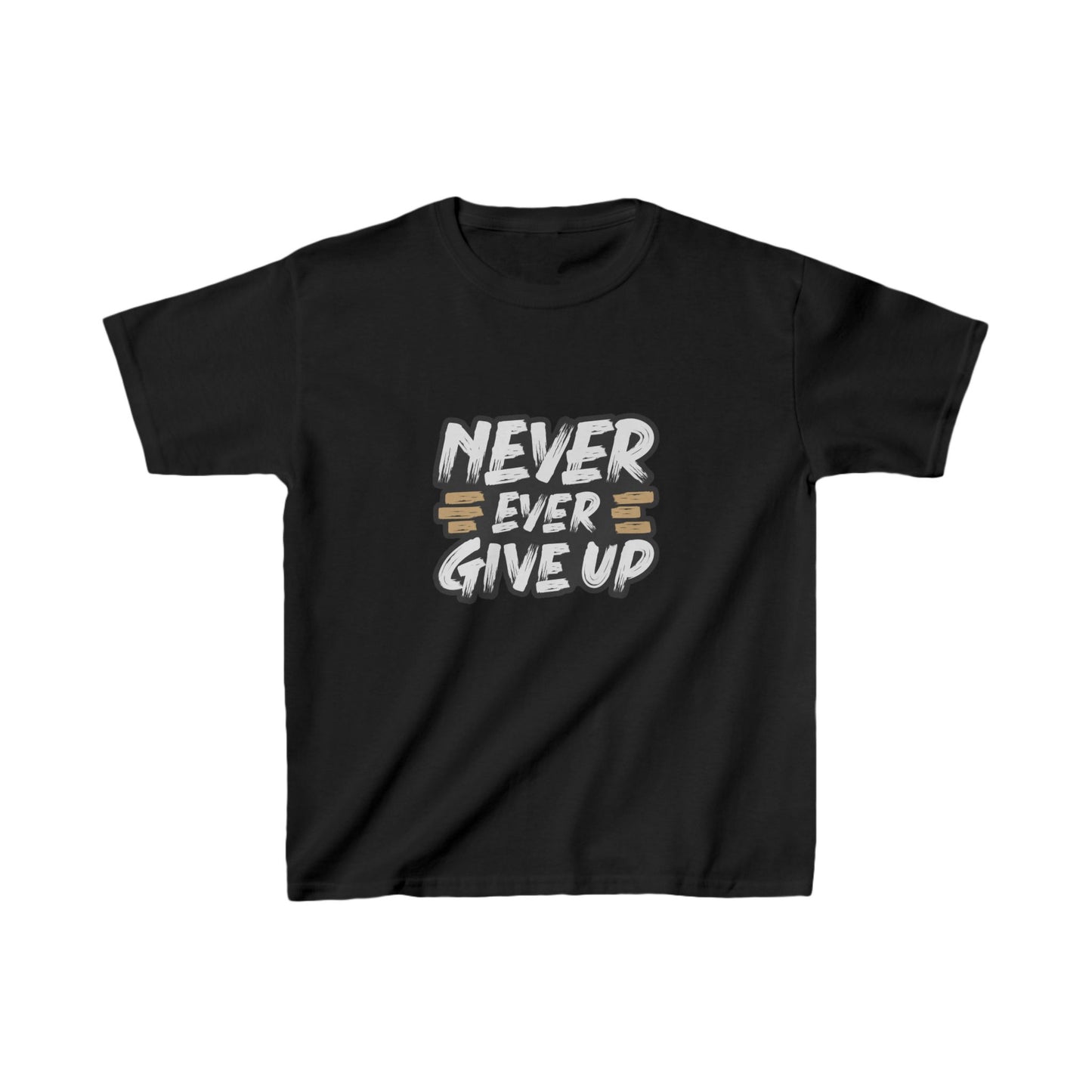 Never Ever Give Up Kids Heavy Cotton™ Tee