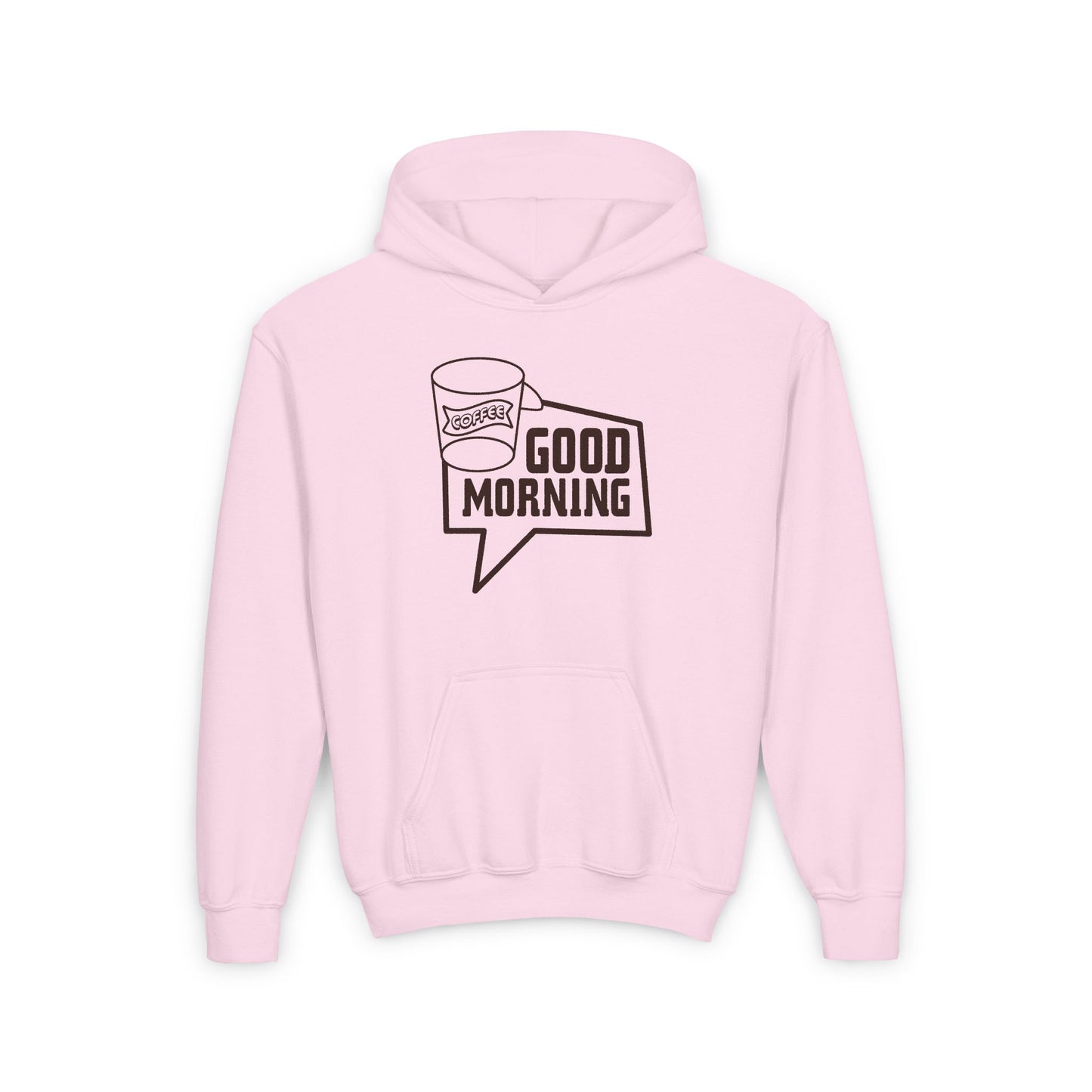 Good Morning Youth Heavy Blend Hooded Sweatshirt
