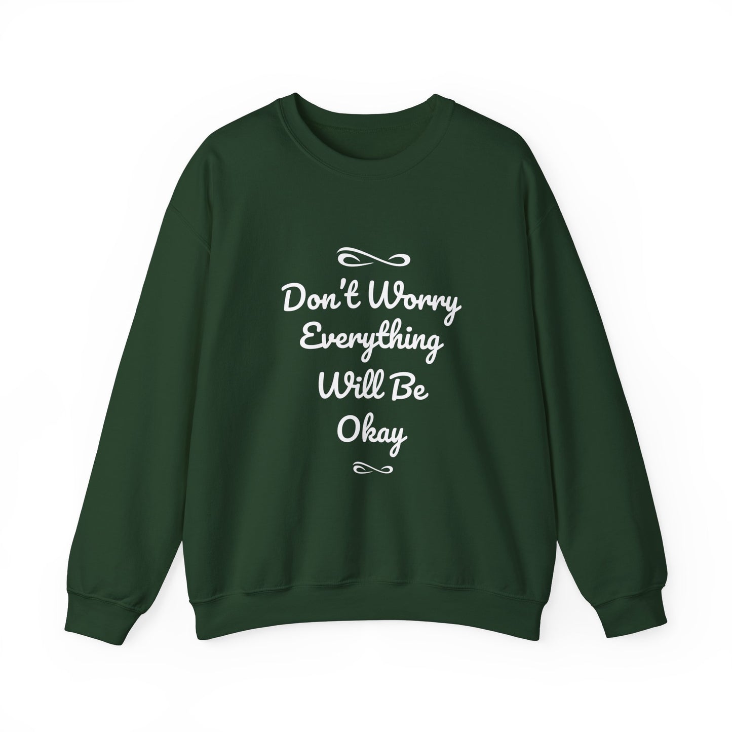 Don't Worry Everything Will Be Okey Unisex Heavy Blend™ Crewneck Sweatshirt