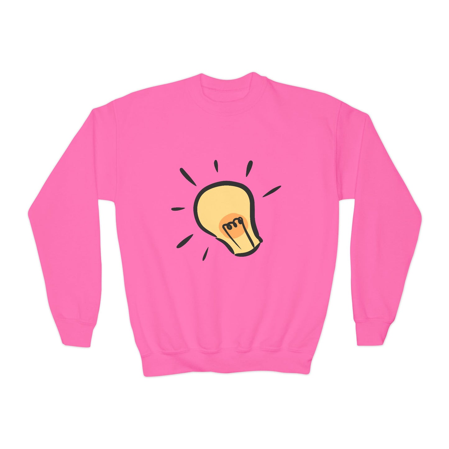 Inspire Idea Bulb Youth Crewneck Sweatshirt