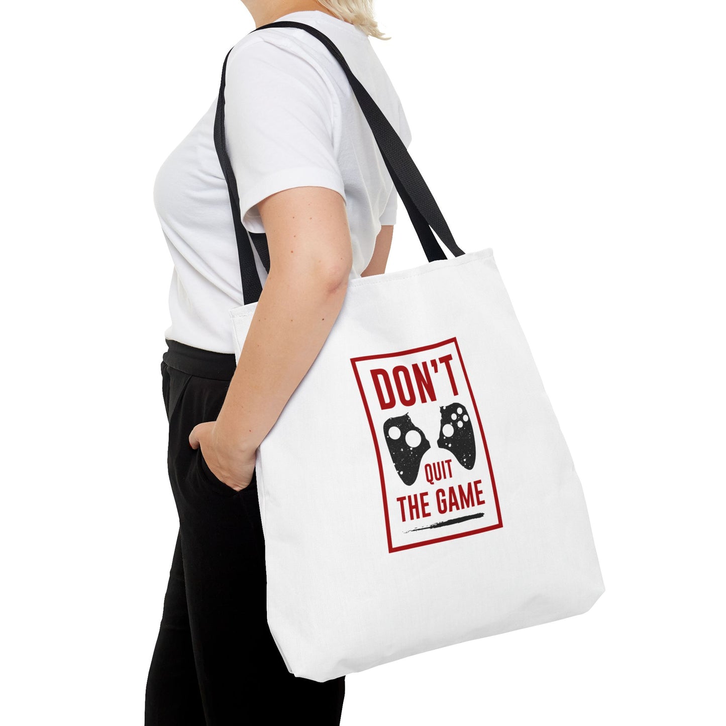 Don't Quit The Game Tote Bag (AOP)