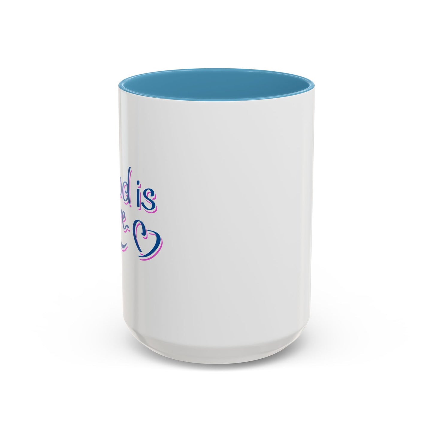 God Is Love Accent Coffee Mug (11, 15oz)