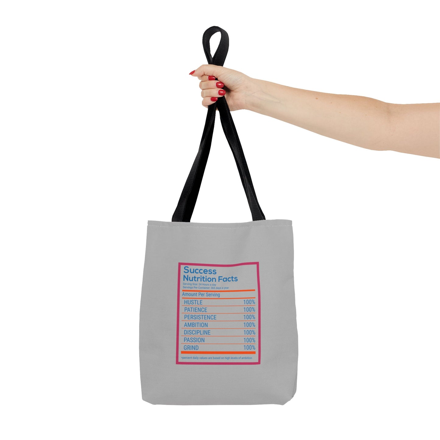 Success Nutrition Facts Tote Bag (AOP)