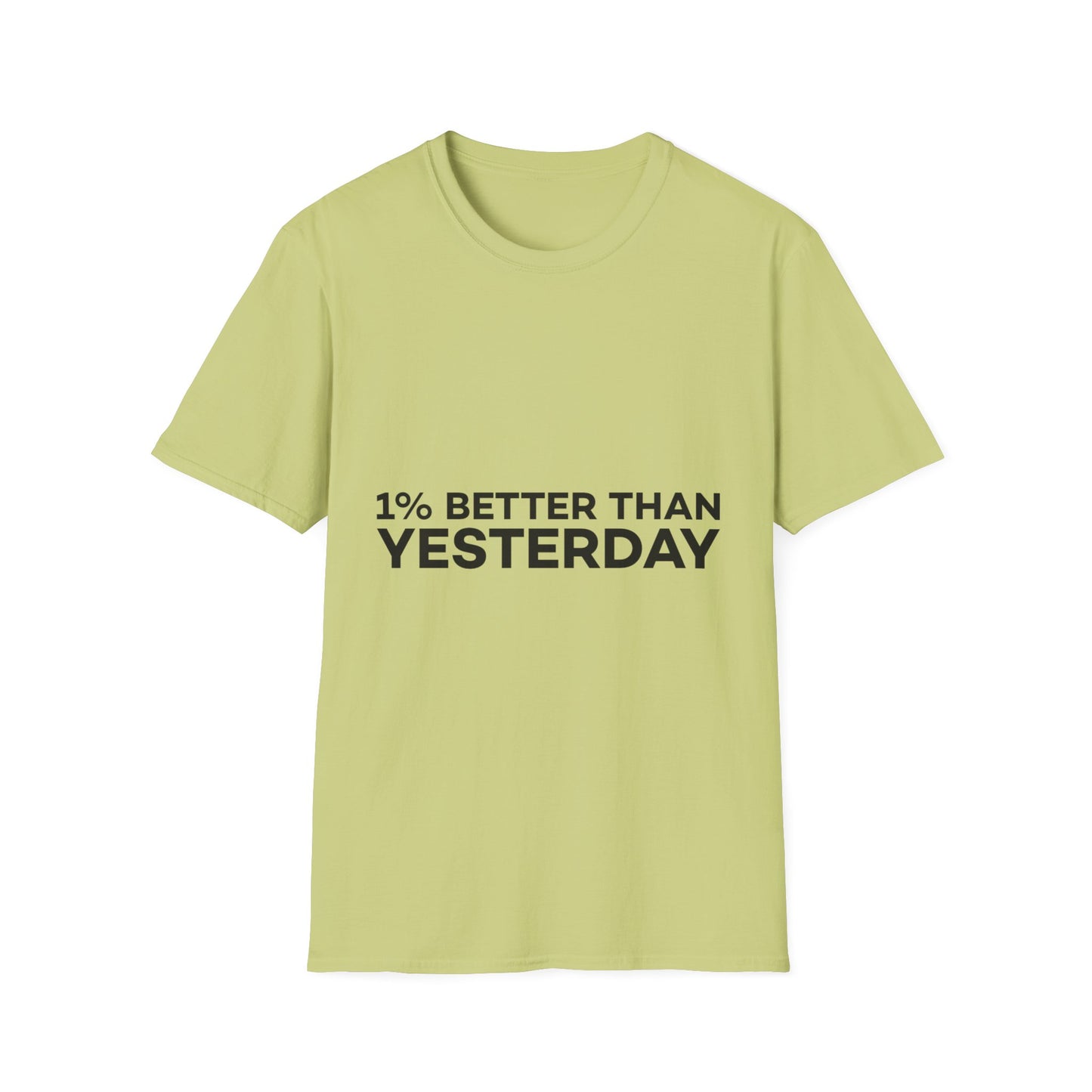 1% Better Than Yesterday Unisex Softstyle T-Shirt