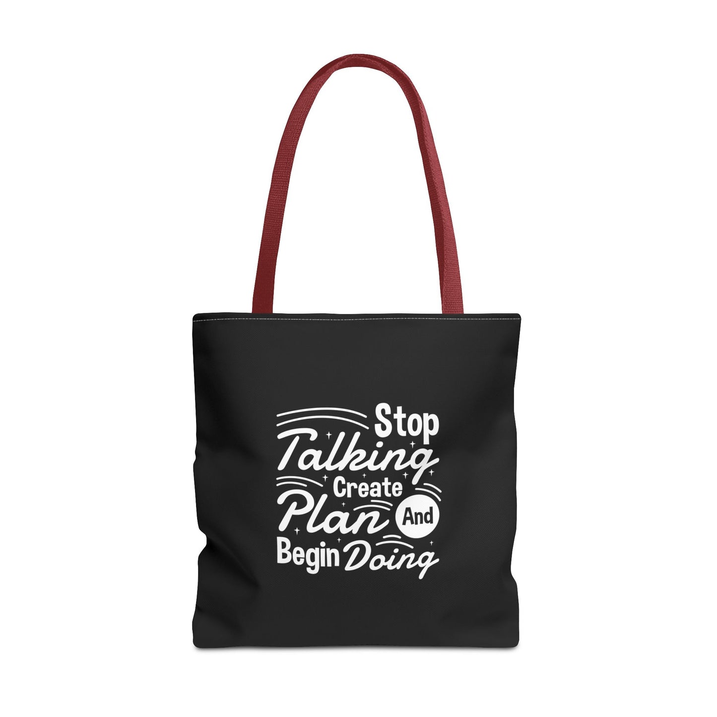 Stop Talking Create Plan And Begin Doing Tote Bag (AOP)