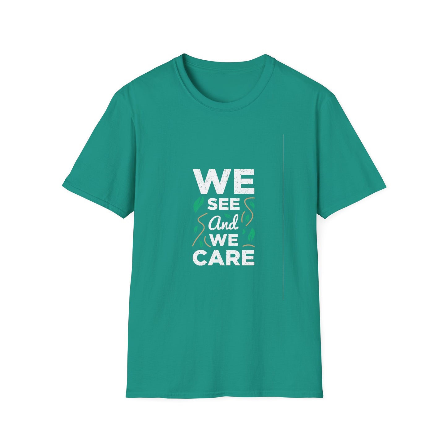 We See and We Care Unisex Softstyle T-Shirt