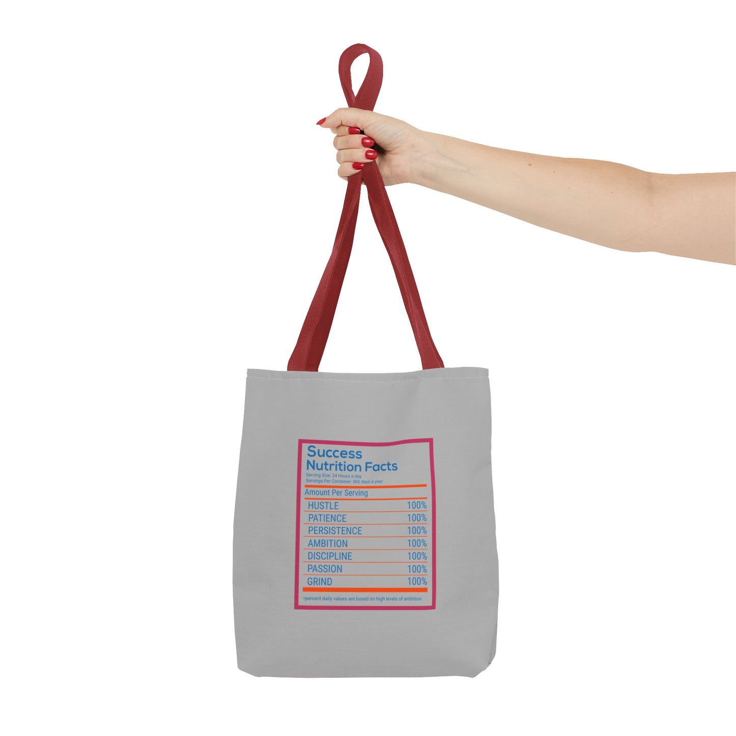 Success Nutrition Facts Tote Bag (AOP)