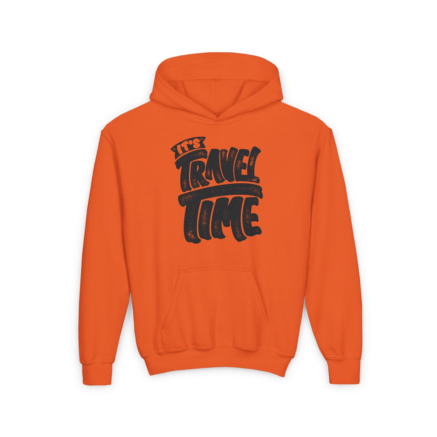 It's Travel Time Youth Heavy Blend Hooded Sweatshirt