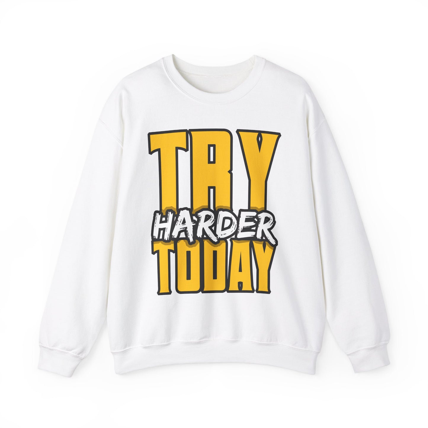 Try Harder Today Unisex Heavy Blend™ Crewneck Sweatshirt