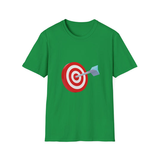 3d Render Arroe Hit The Center Of Target Or Goal Of Success Unisex Softstyle T-Shirt