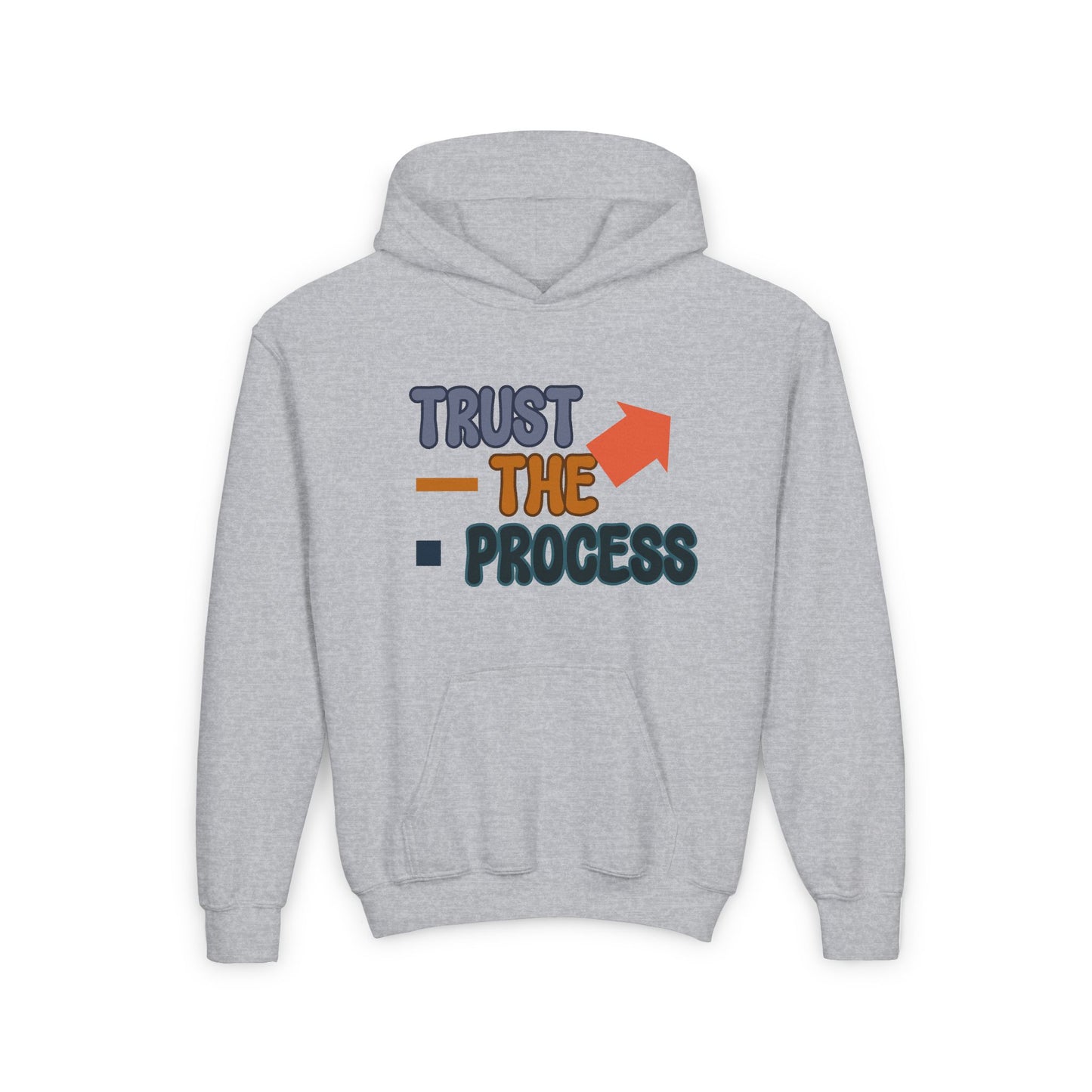Trust The ProcessTrust The Process Youth Heavy Blend Hooded Sweatshirt
