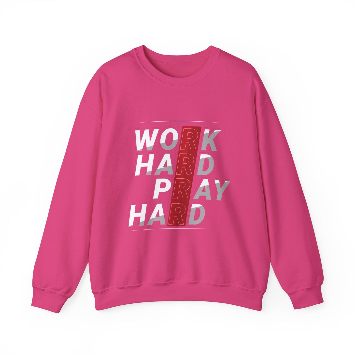 Work Hard Pray Hard Unisex Heavy Blend™ Crewneck Sweatshirt