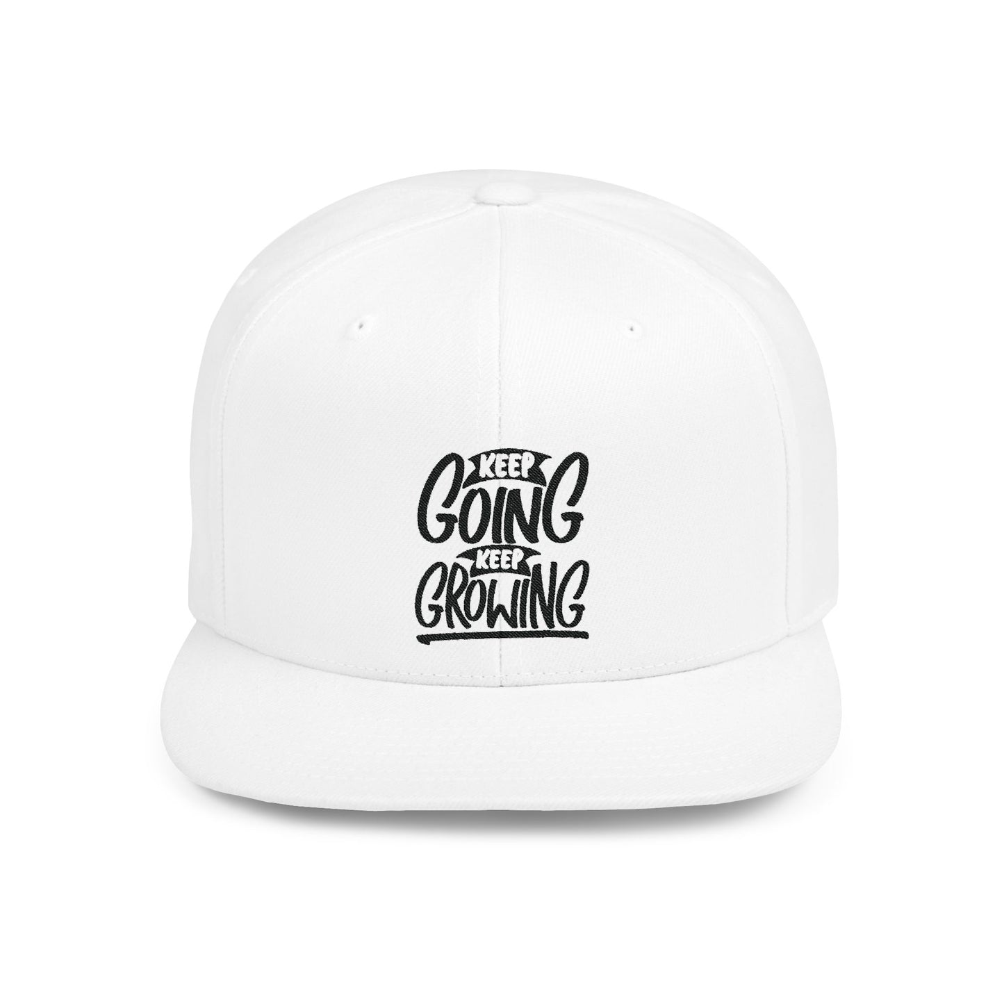 Keep Going Keep Growing Flat Bill Snapback