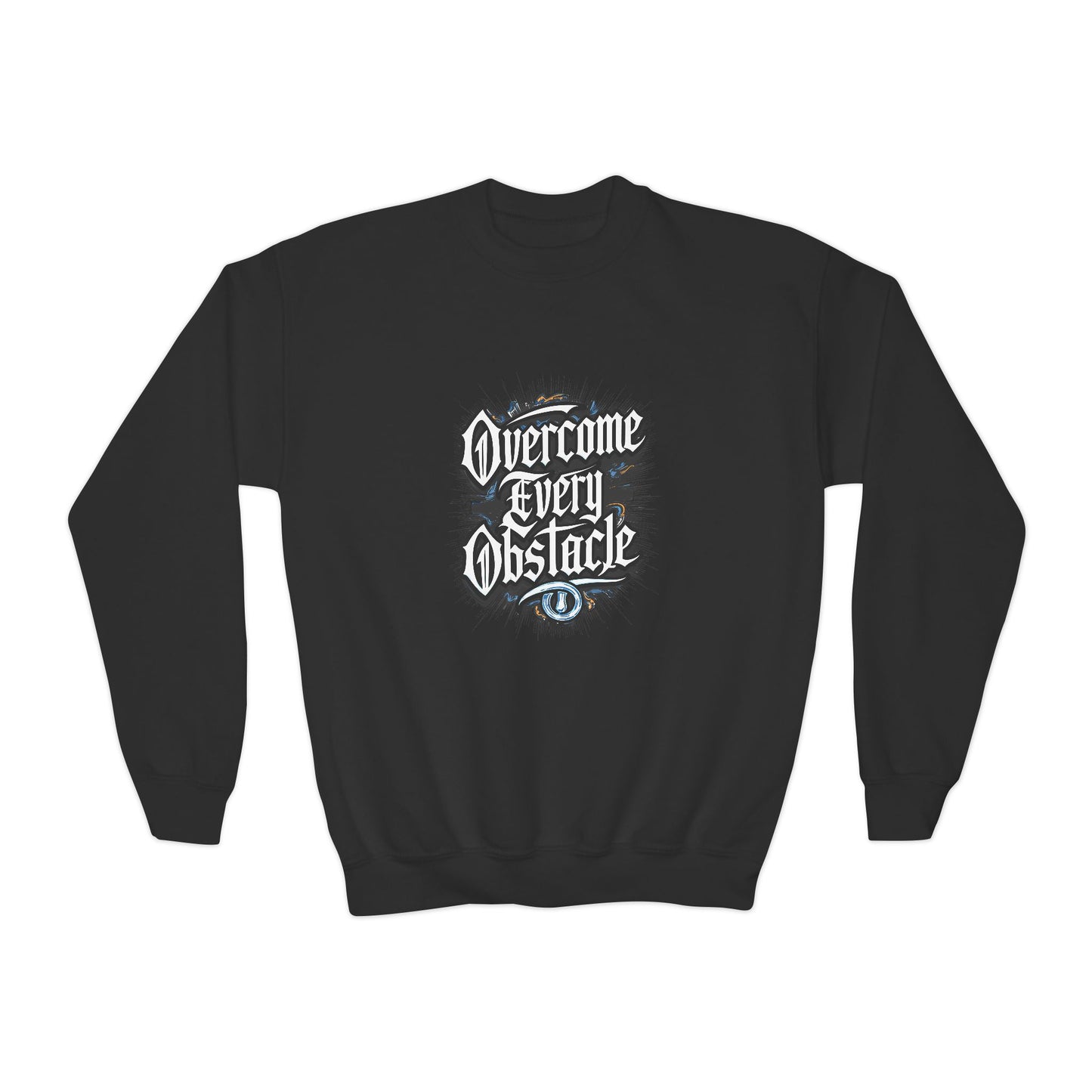 Overcome Every Obstacle Youth Crewneck Sweatshirt