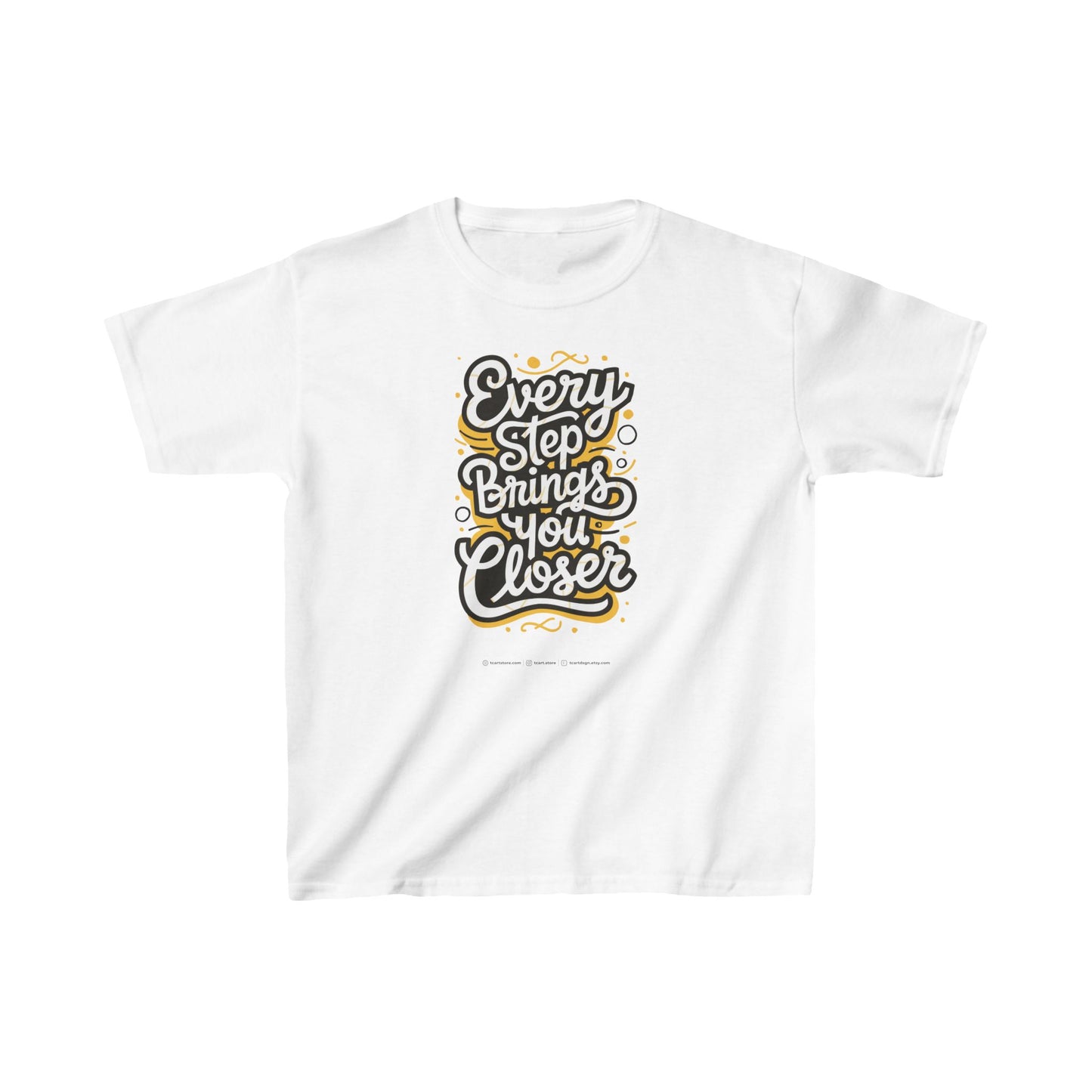 Every Step Brings You Closer Kids Heavy Cotton™ Tee
