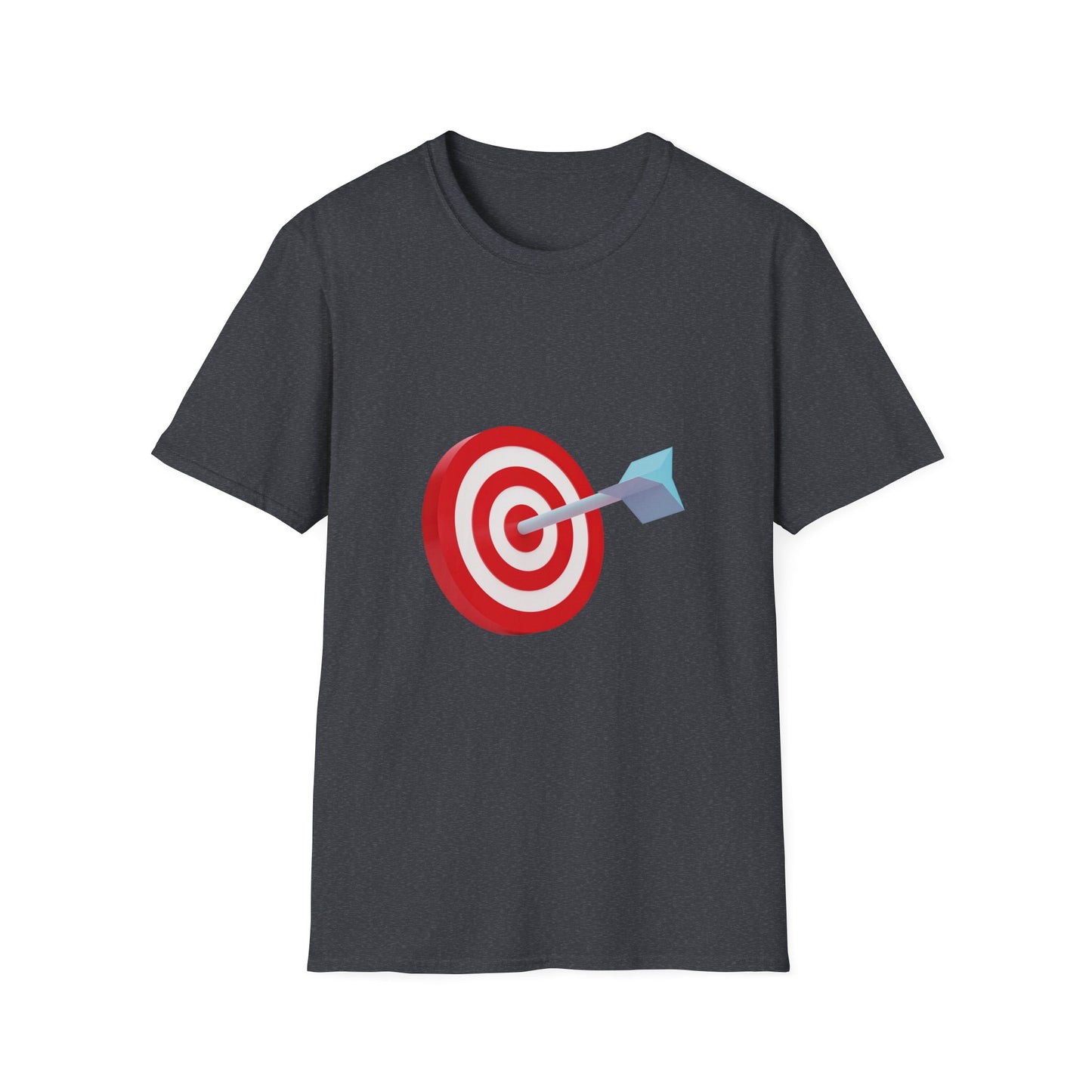 3d Render Arroe Hit The Center Of Target Or Goal Of Success Unisex Softstyle T-Shirt