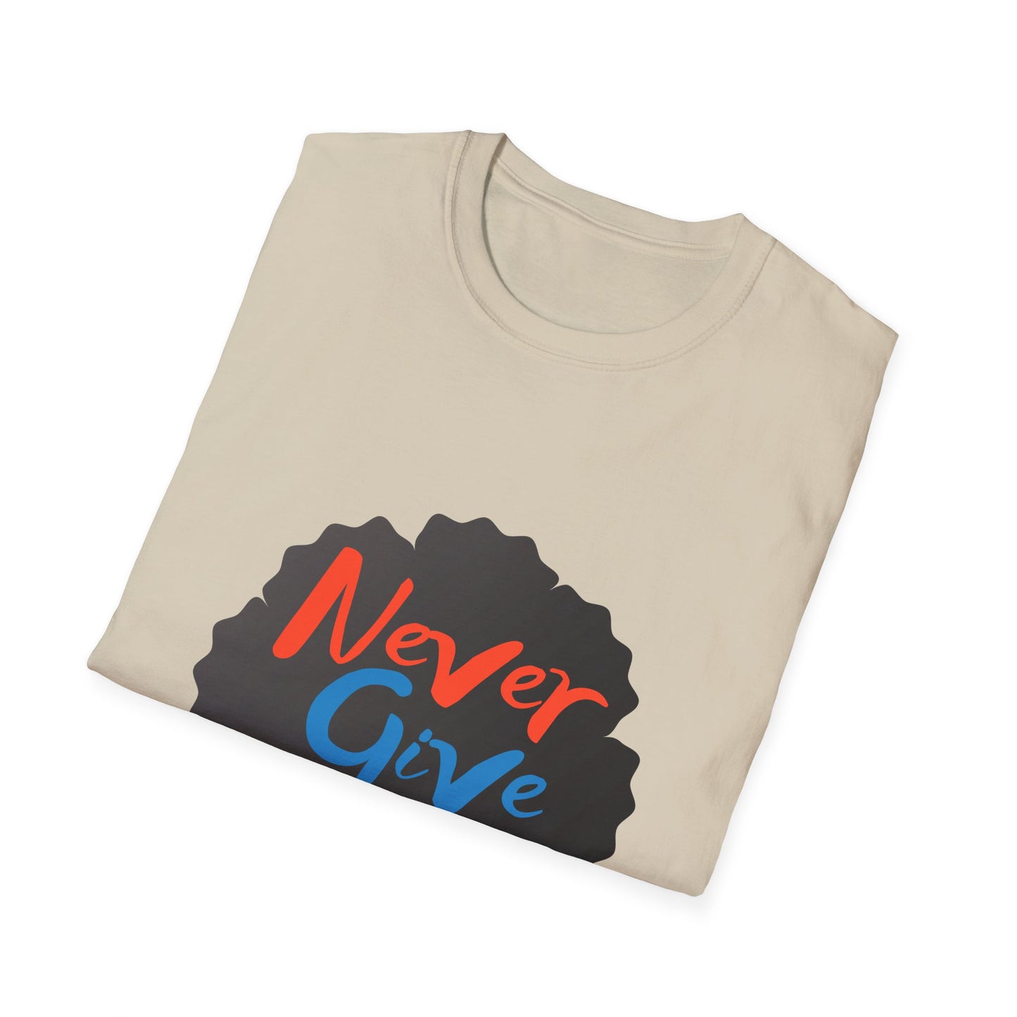 Never Give Up Unisex Softstyle T-Shirt