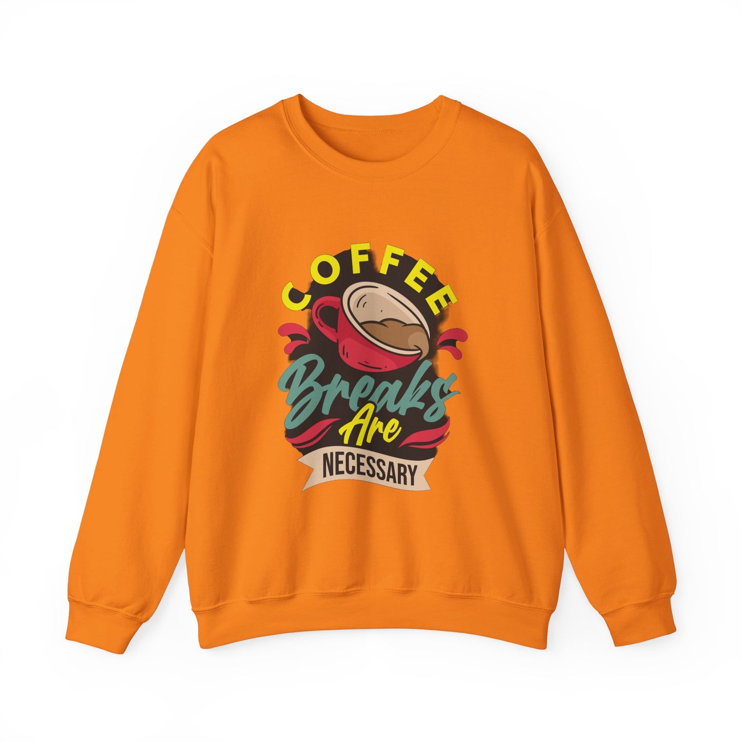 Coffee Breaks Are Necessary Unisex Heavy Blend™ Crewneck Sweatshirt