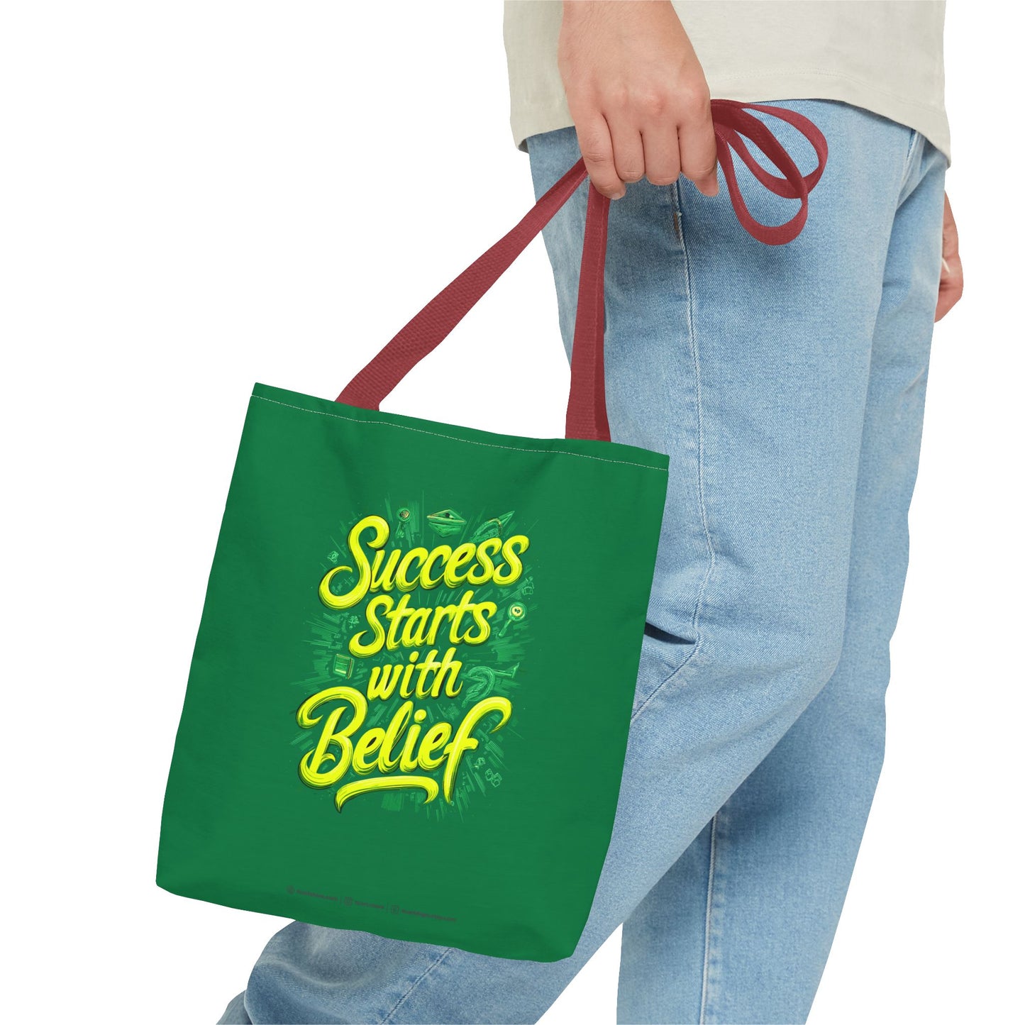 Success Starts With Belief Tote Bag (AOP)