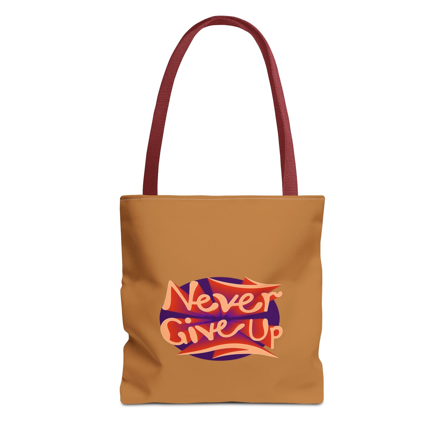 Never Give Up Tote Bag (AOP)
