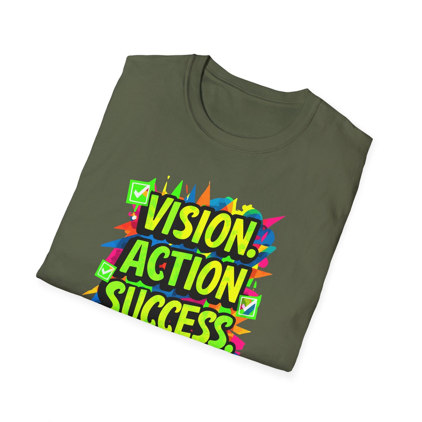 Vision Action Success Repeat Unisex Softstyle T-Shirt