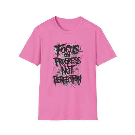 Focus On Progress Not Perfection Unisex Softstyle T-Shirt