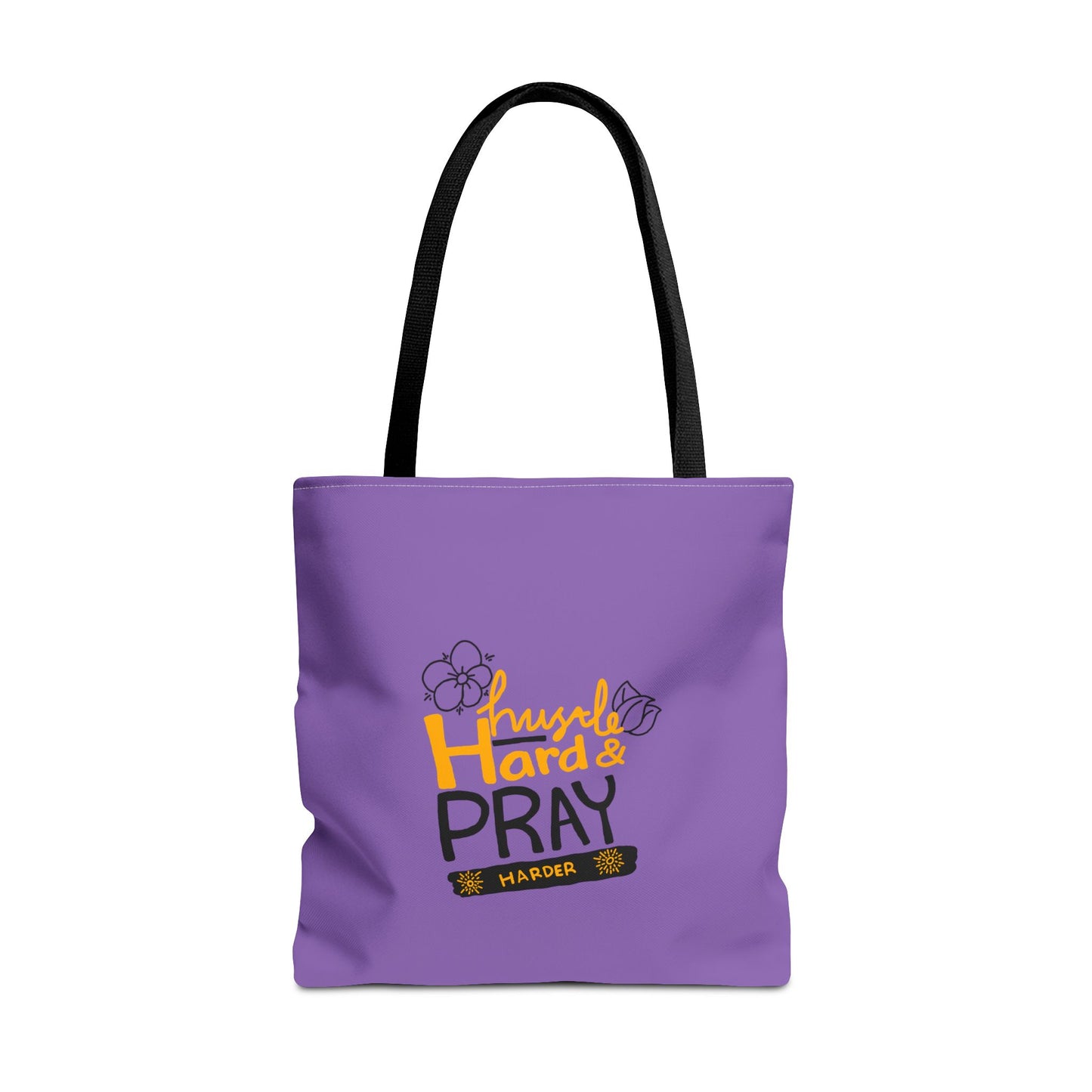 Hustle Hard And Pray Harder Tote Bag (AOP)