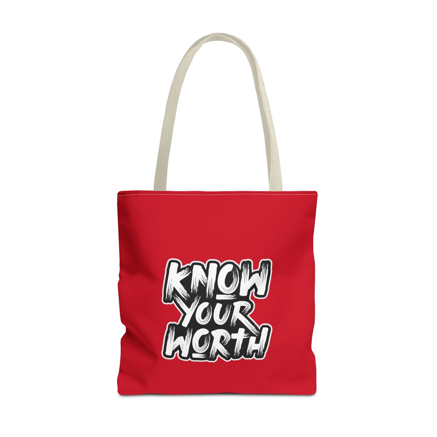 Know Your Worth Tote Bag (AOP)