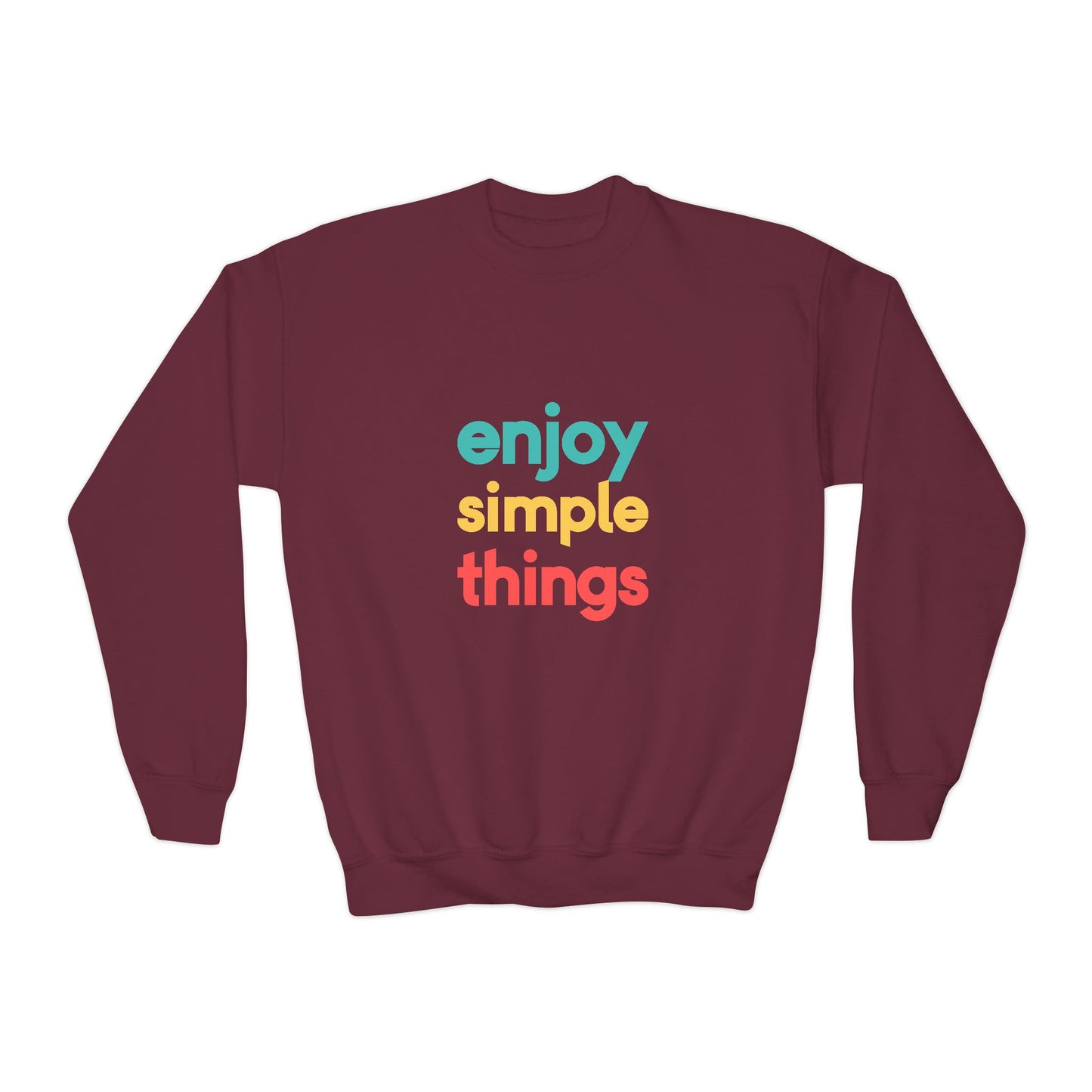 Enjoy Simple Things Youth Crewneck Sweatshirt