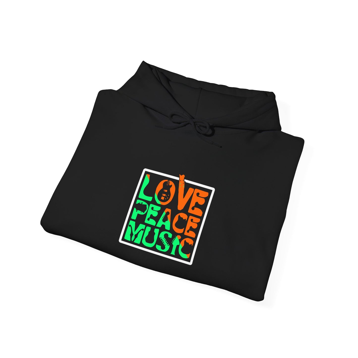 Love Peace Music Unisex Heavy Blend™ Hooded Sweatshirt
