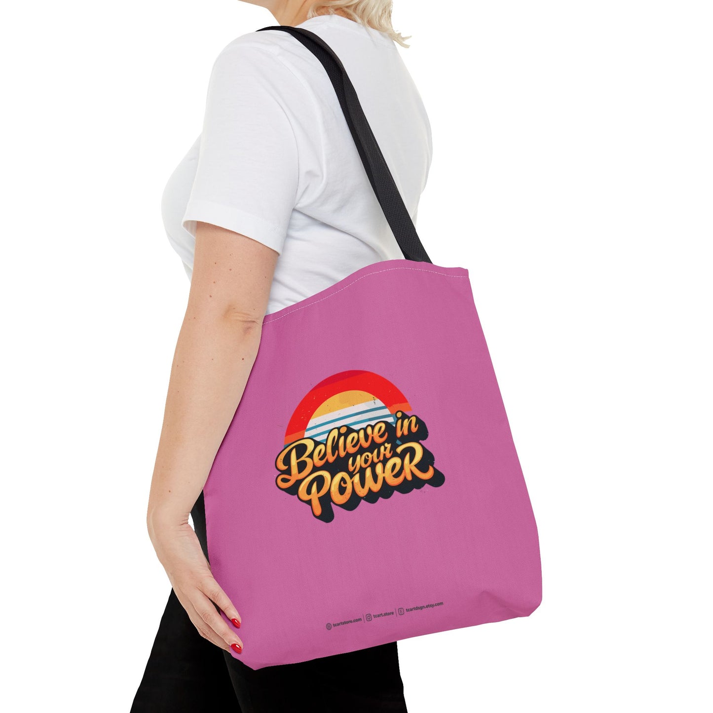 Believe In Your Power Tote Bag (AOP)