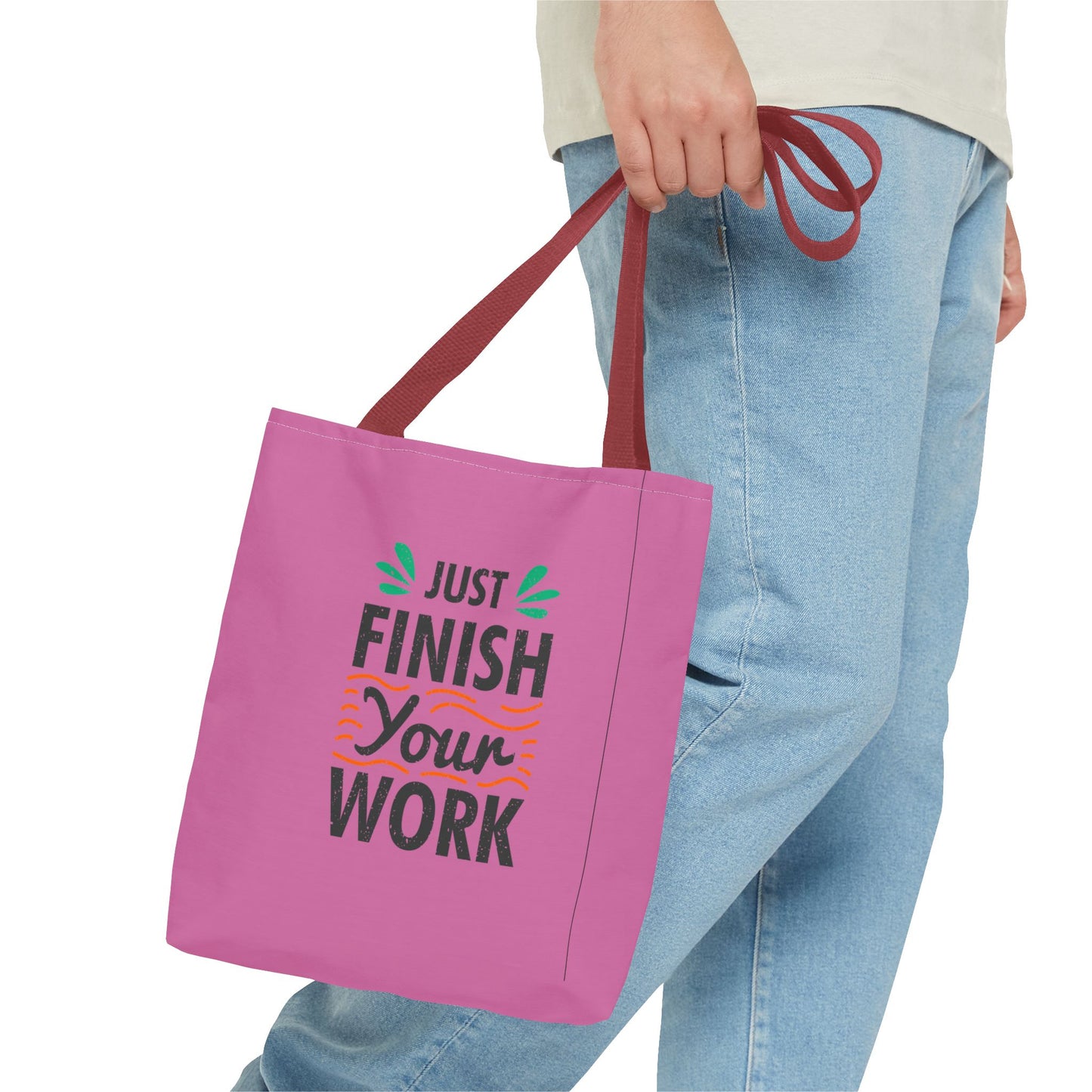 Just Finish Your Work Tote Bag (AOP)