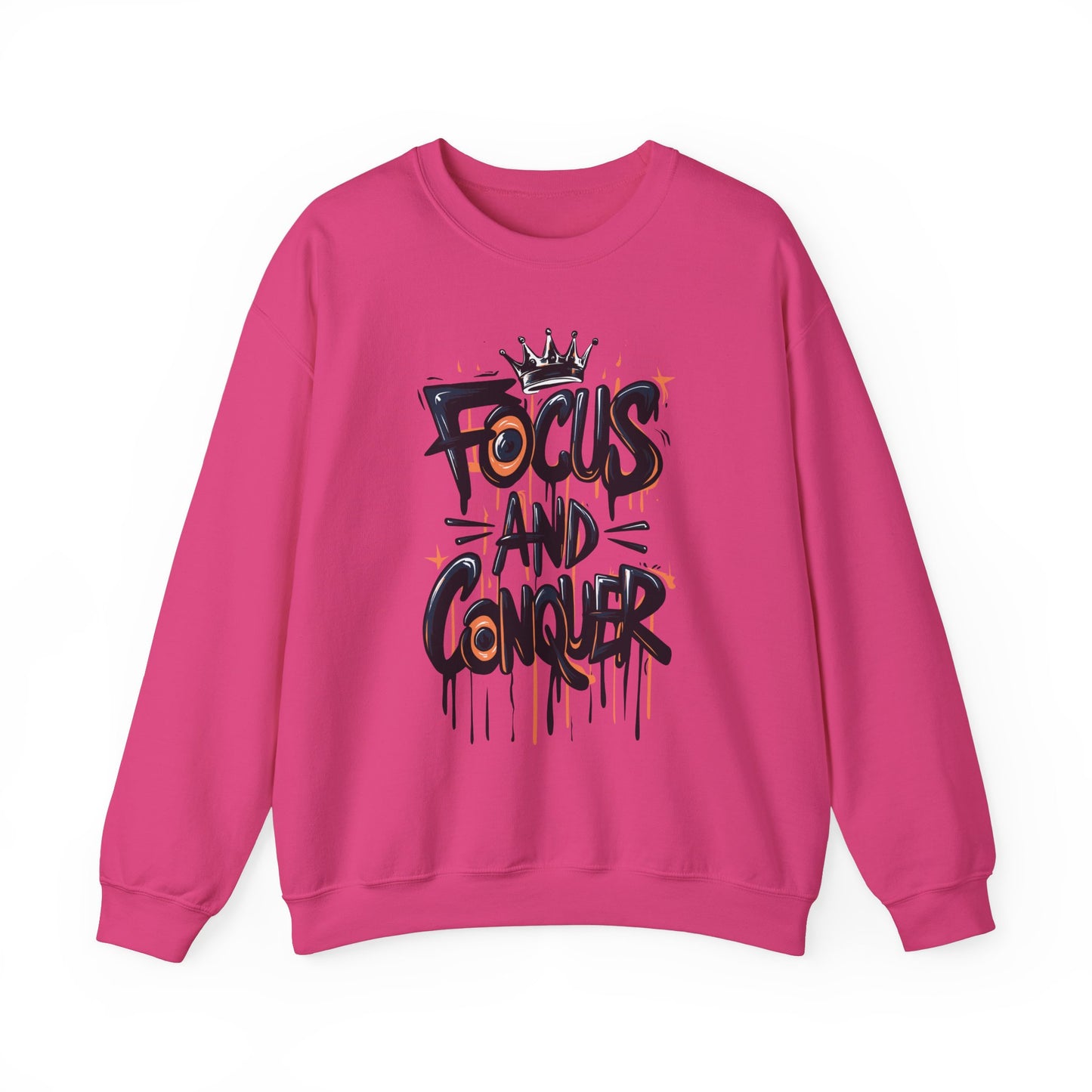Focus And Conquer Unisex Heavy Blend™ Crewneck Sweatshirt