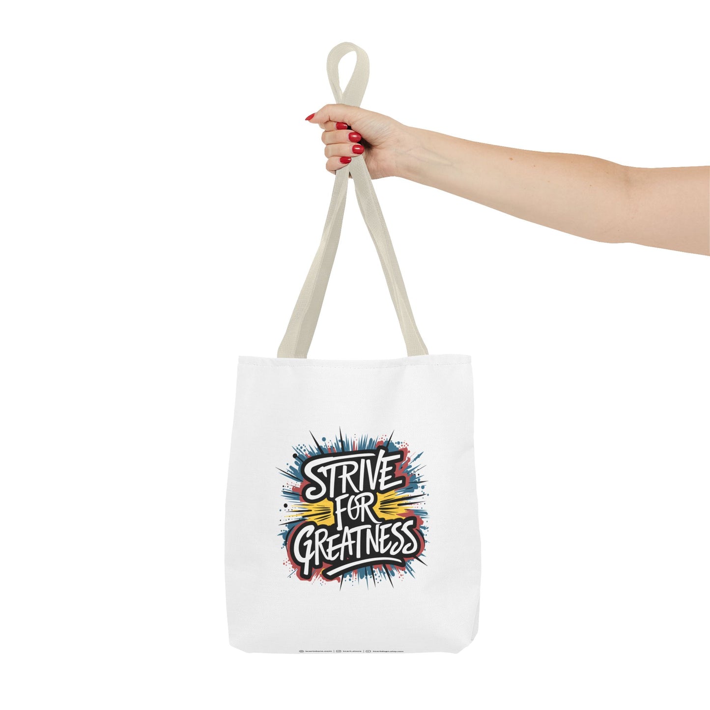 Strive For Greatness Tote Bag (AOP)