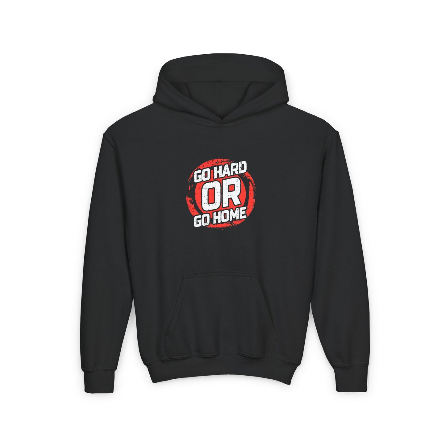 Go Hard Or Go Home Youth Heavy Blend Hooded Sweatshirt