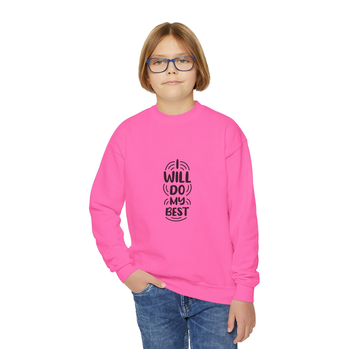 I Will Do My Best Youth Crewneck Sweatshirt