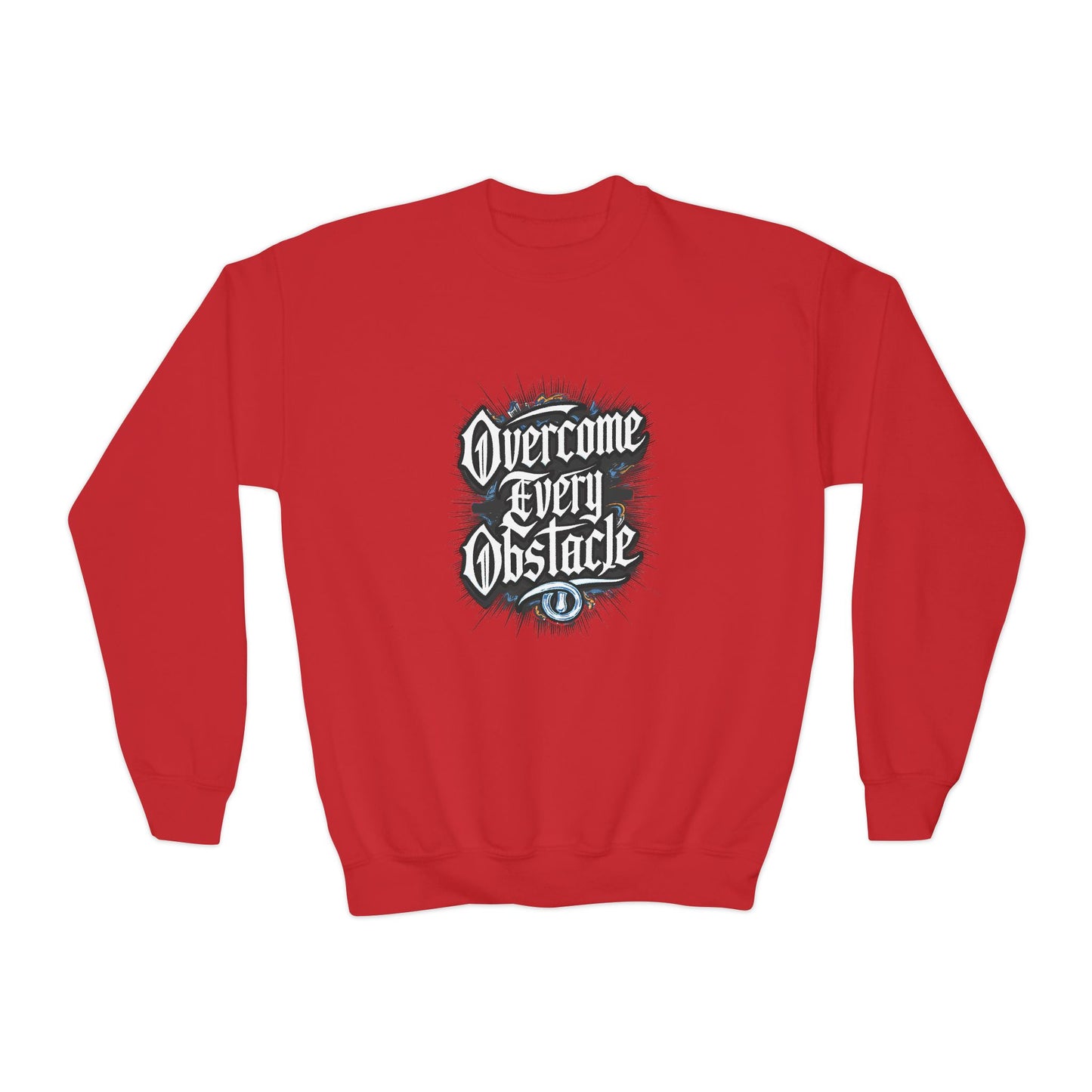 Overcome Every Obstacle Youth Crewneck Sweatshirt
