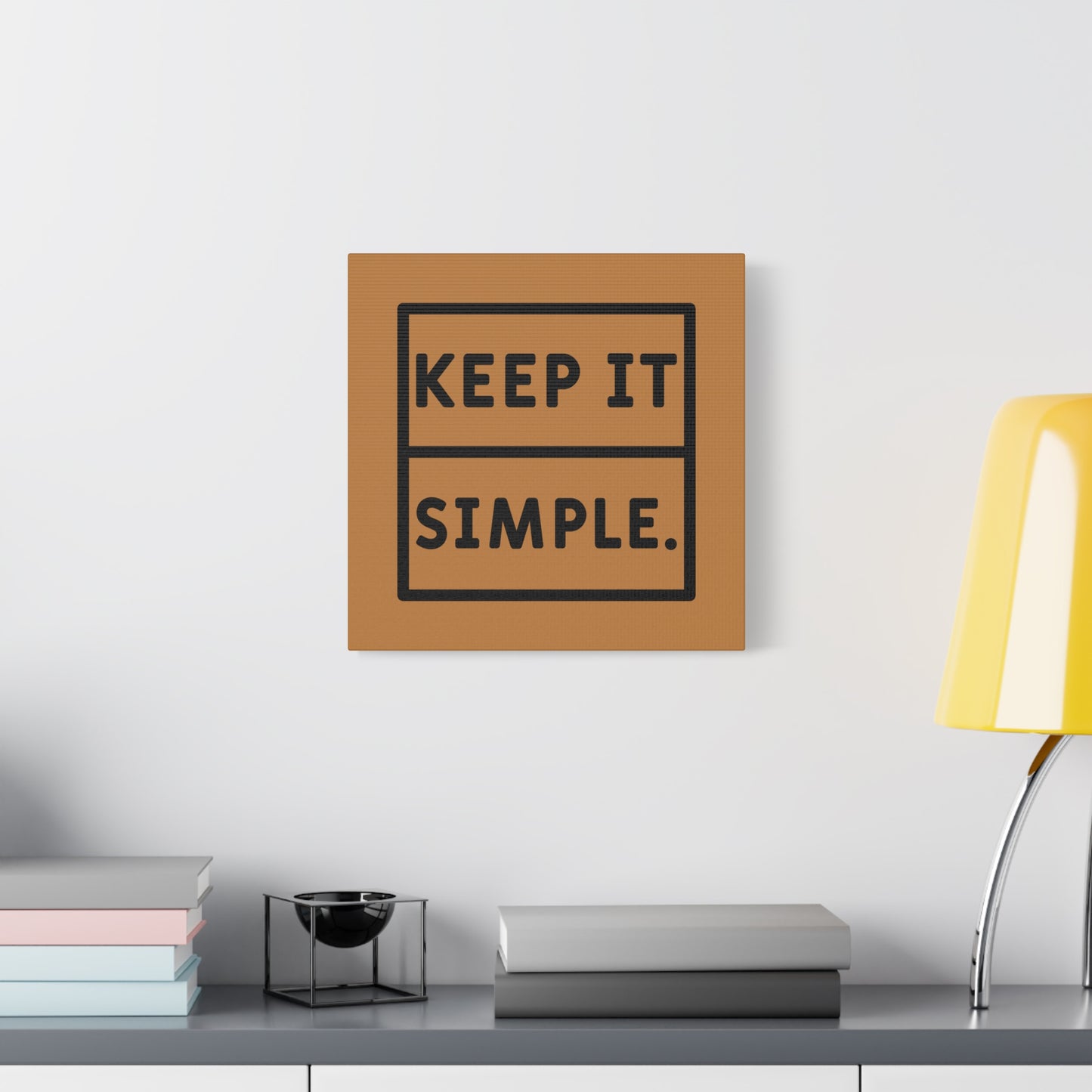 Keep It Simple Matte Canvas, Stretched, 1.25"