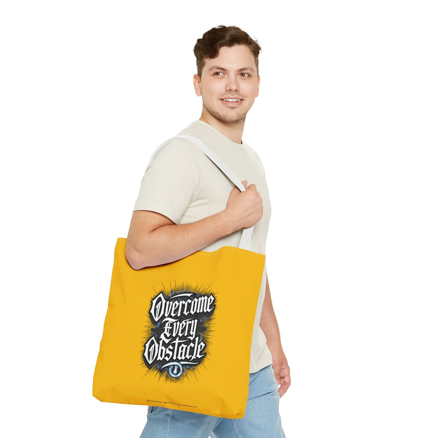 Overcome Every Obstacle Tote Bag (AOP)