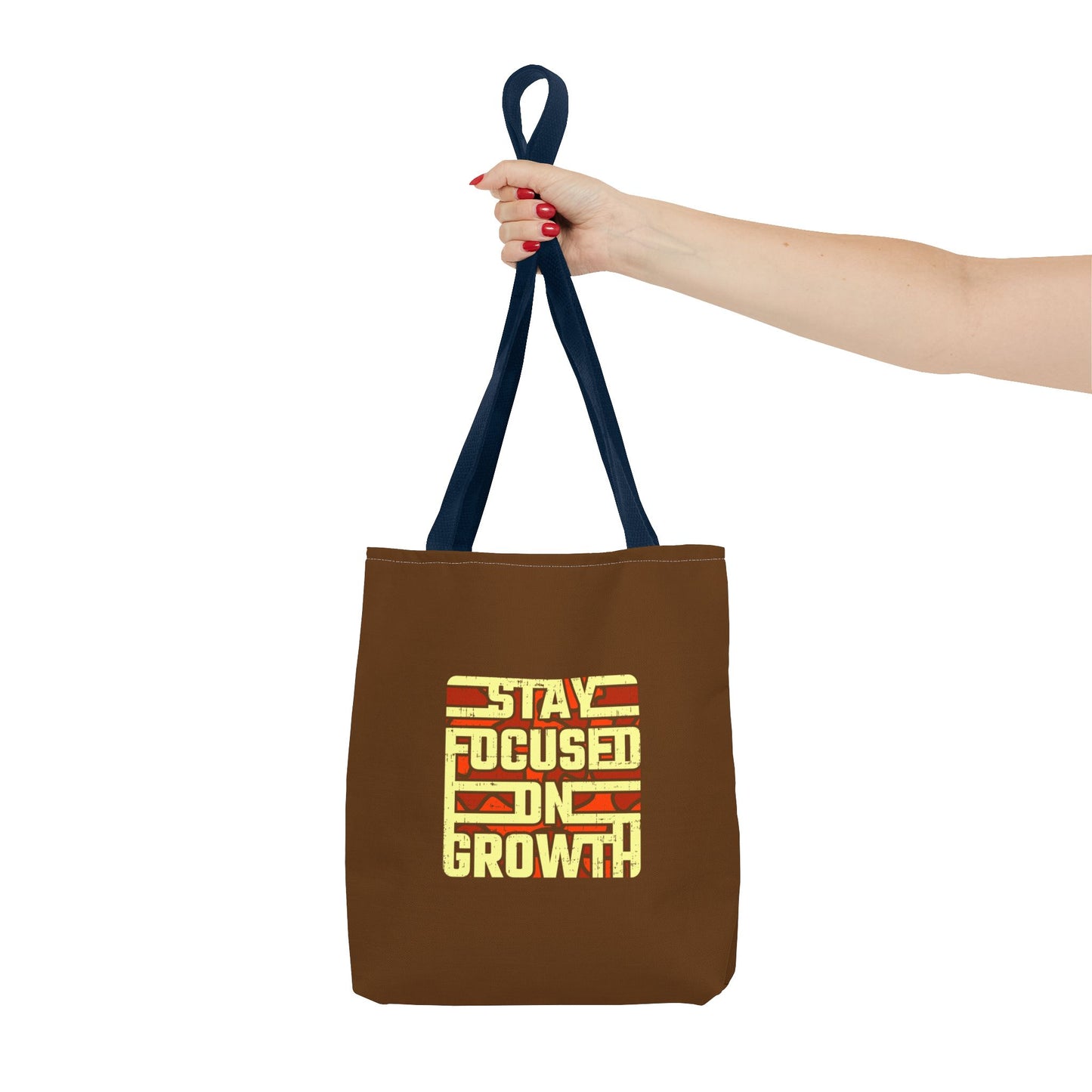 Stay Focused On Growth Tote Bag (AOP)