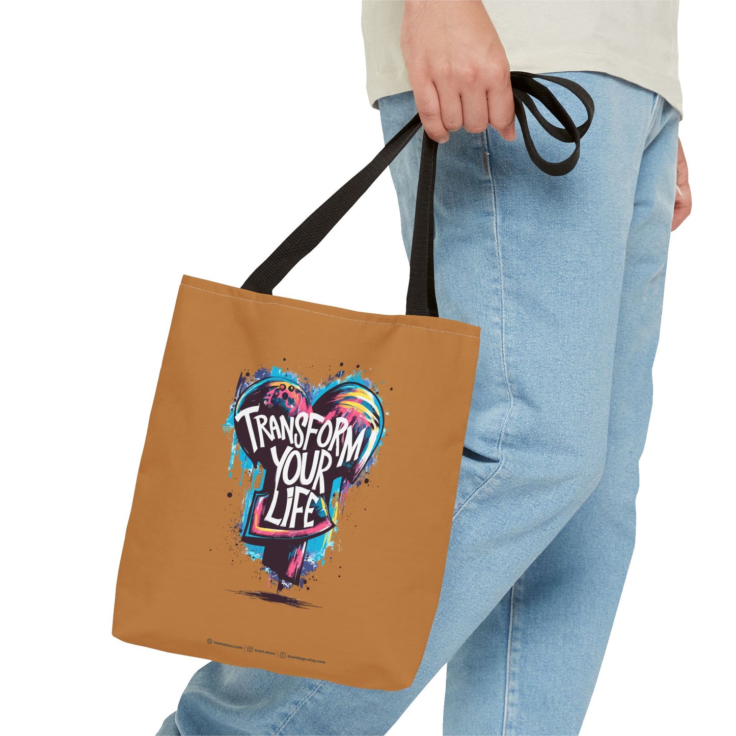 Transform Your Life Tote Bag (AOP)