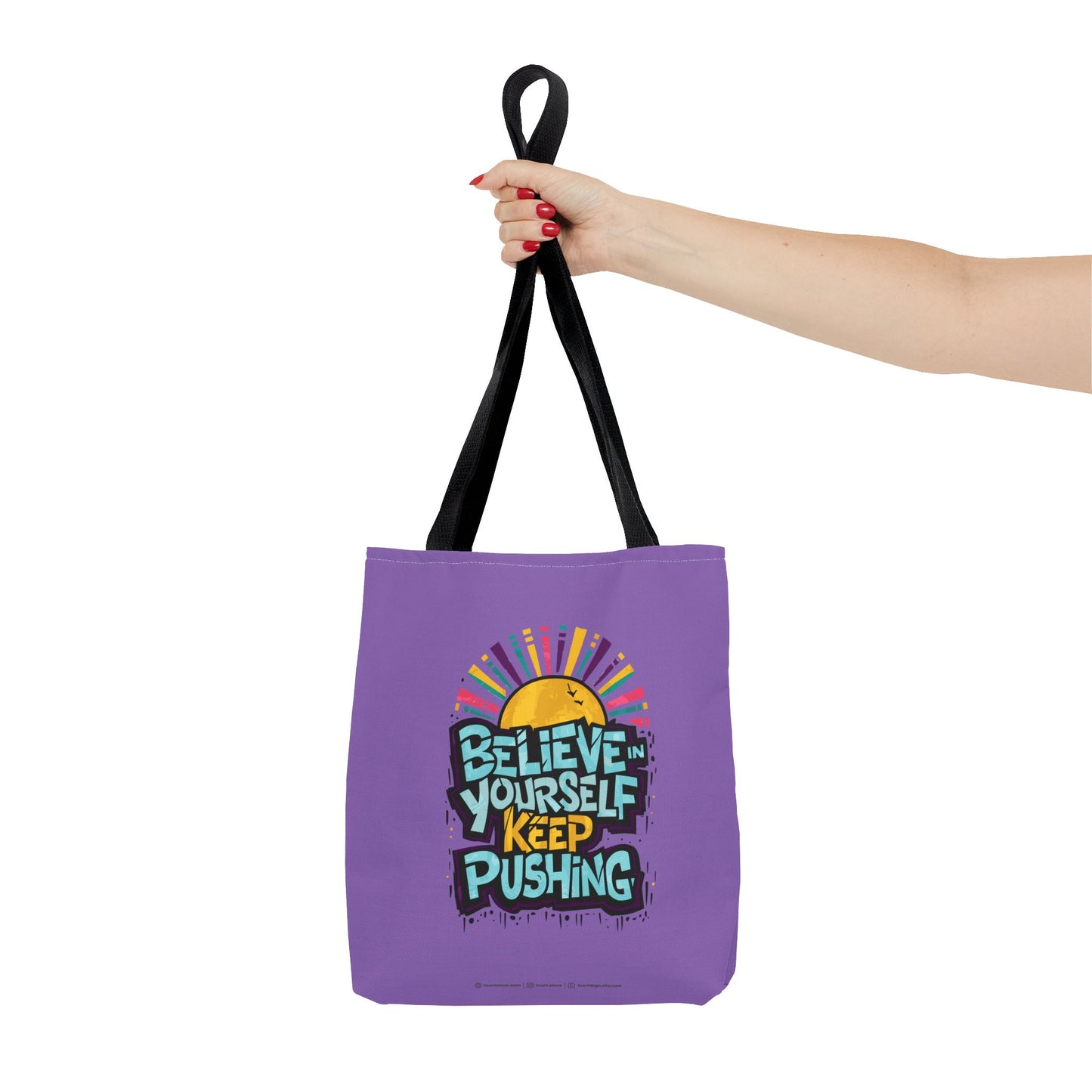 Believe In Yourself Keep Pushing Tote Bag (AOP)