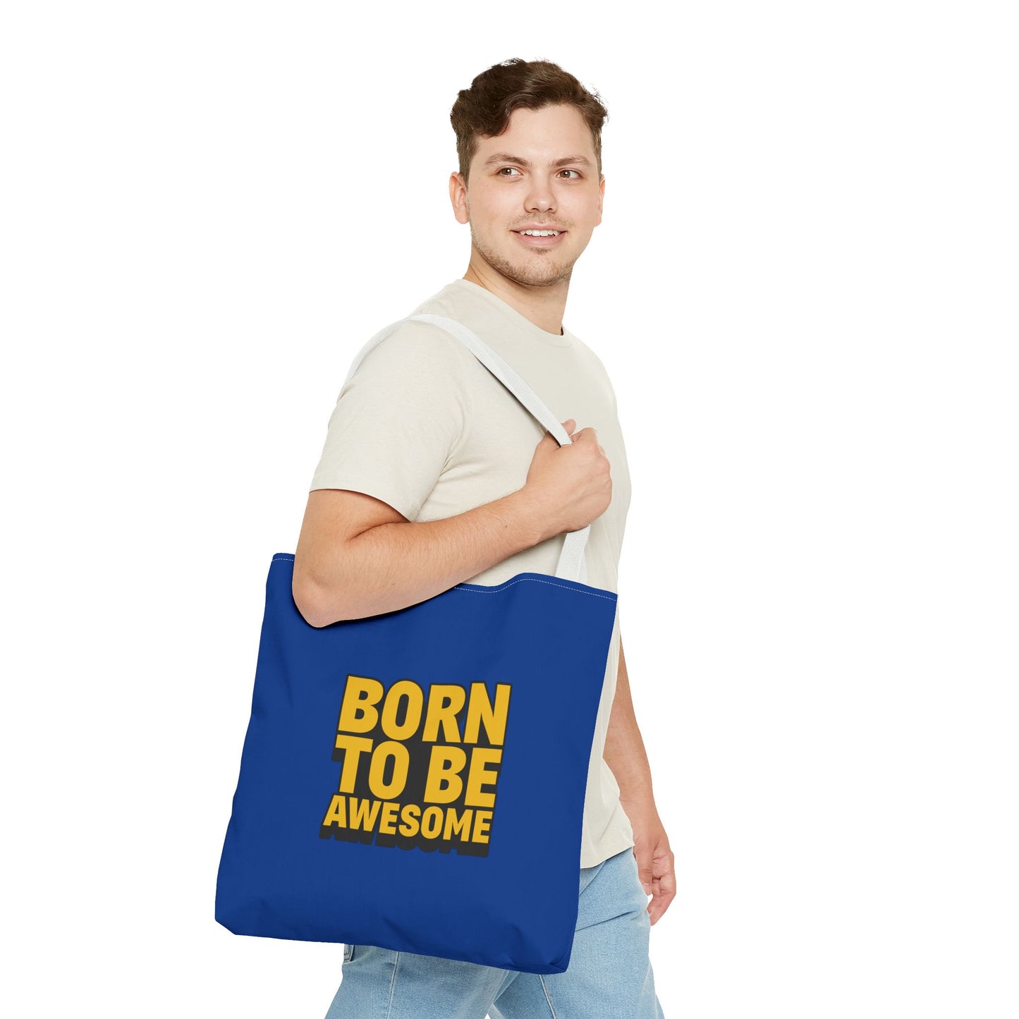 Born To Be Awesome Tote Bag (AOP)