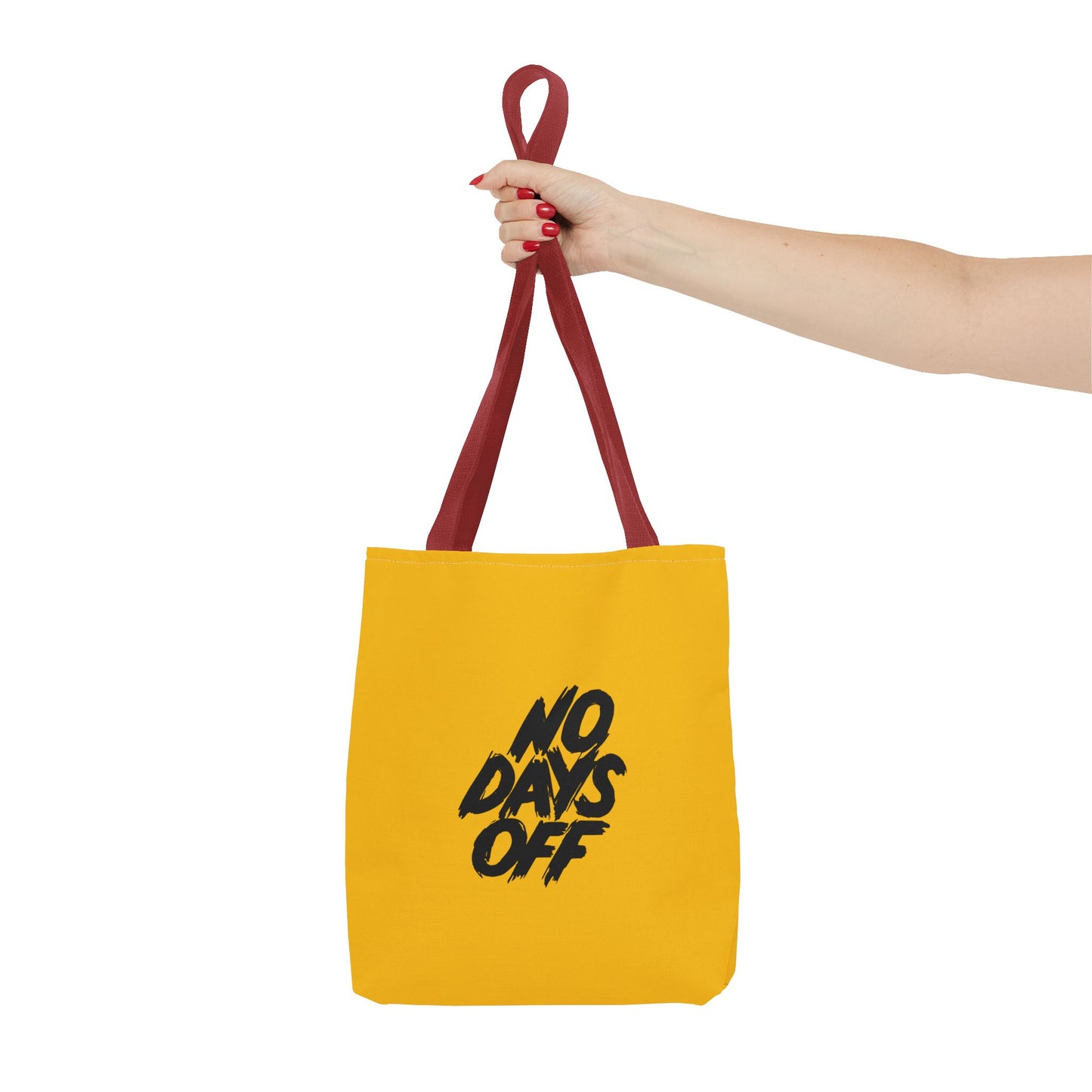 No Days Off Tote Bag (AOP)