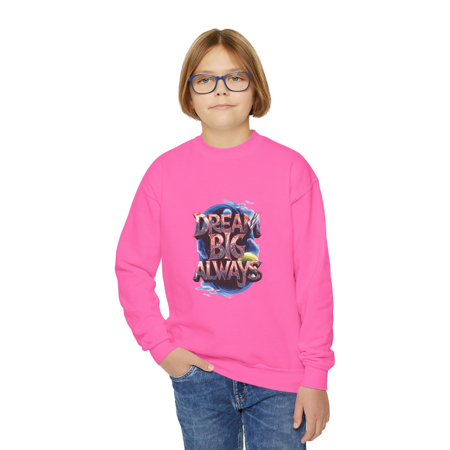 Dream Big Always Youth Crewneck Sweatshirt