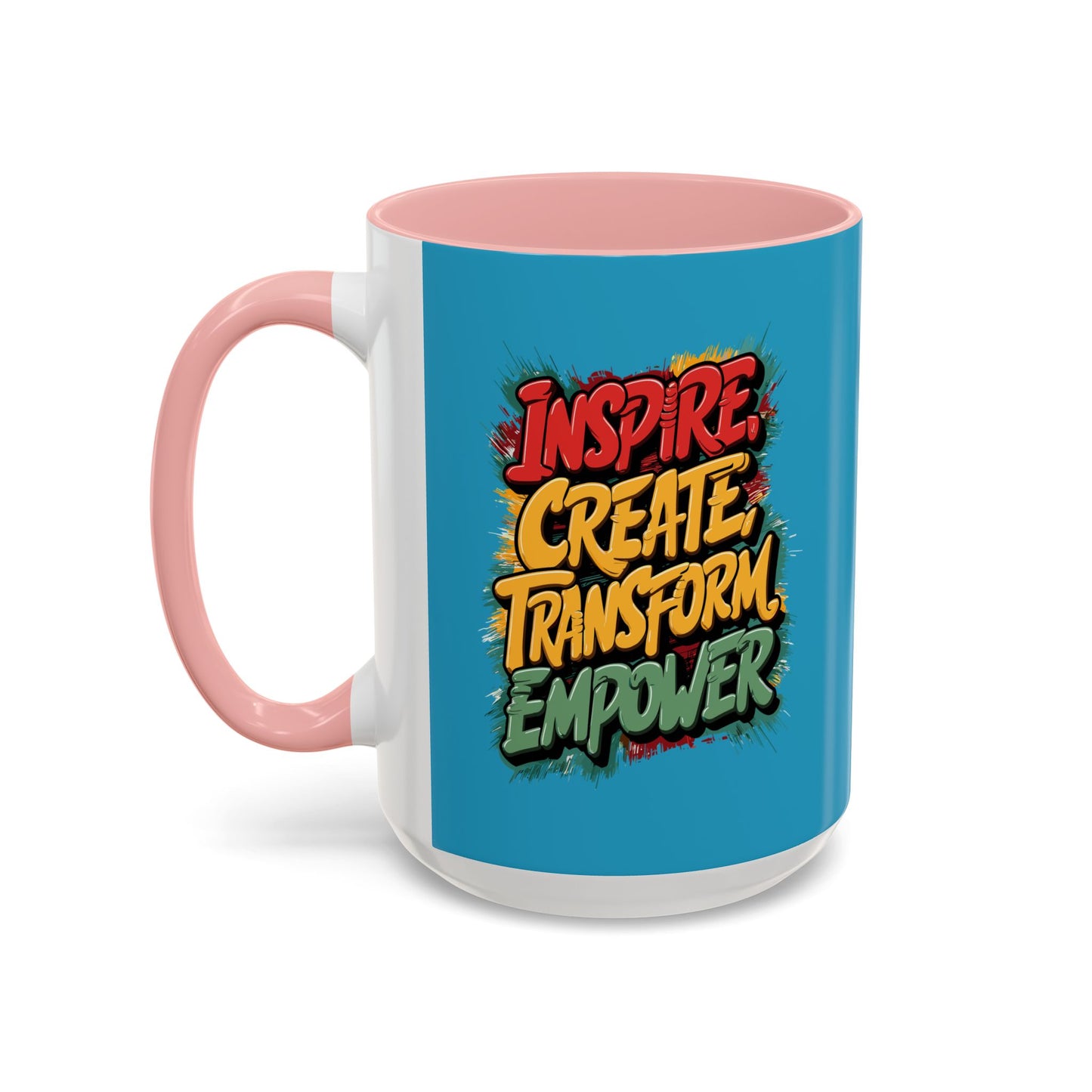 Inspire Create Transform Empower Accent Coffee Mug (11, 15oz)