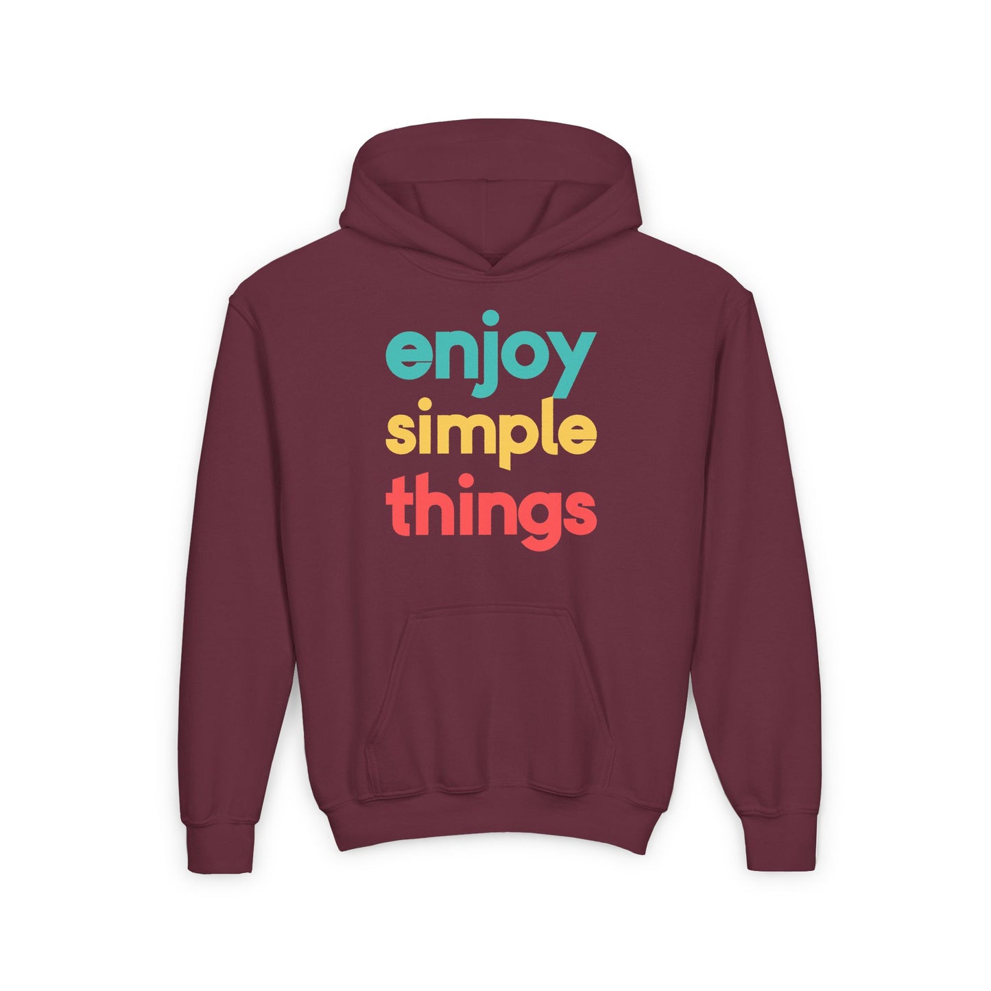 Enjoy Simple Things Youth Heavy Blend Hooded Sweatshirt