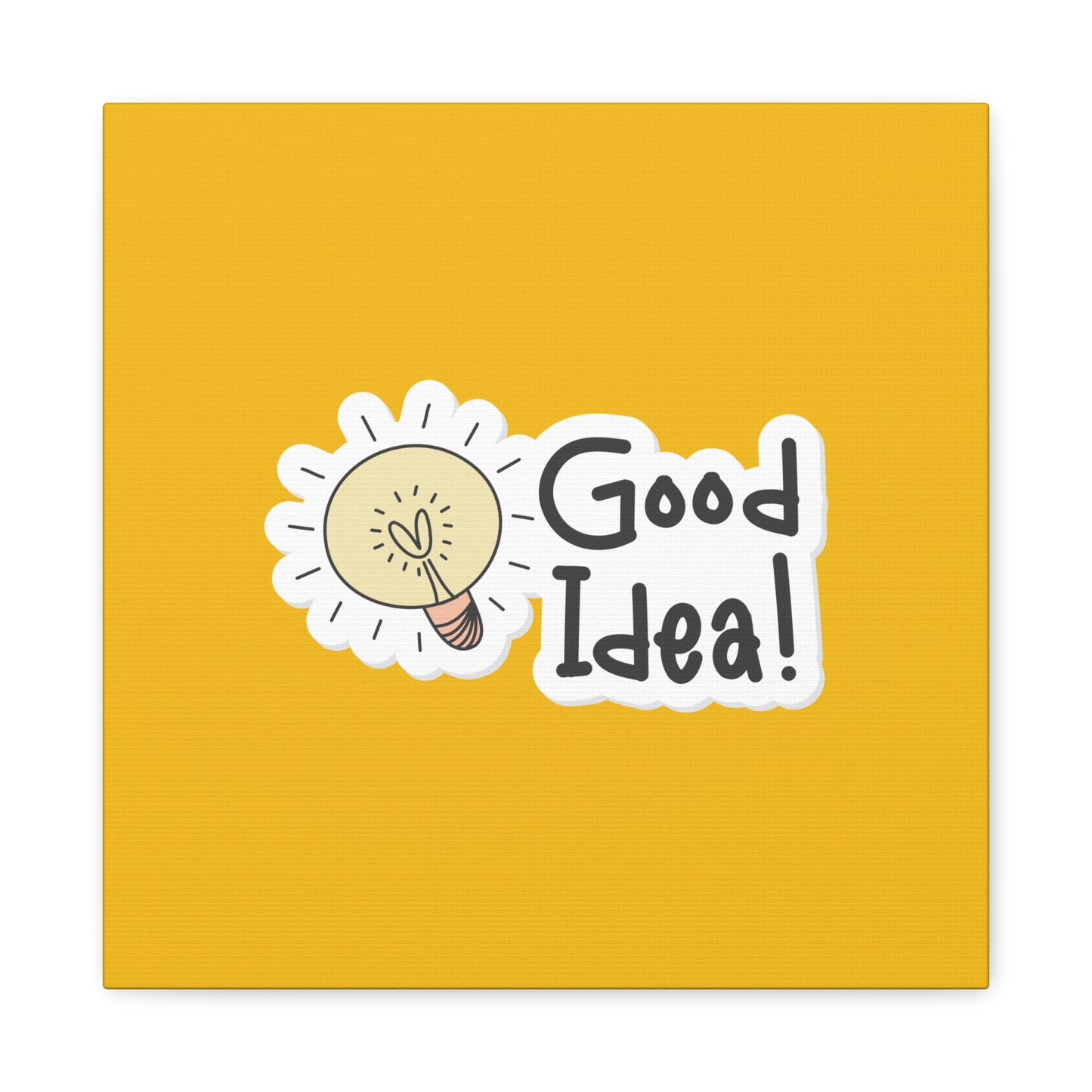 Good Idea Matte Canvas, Stretched, 1.25"